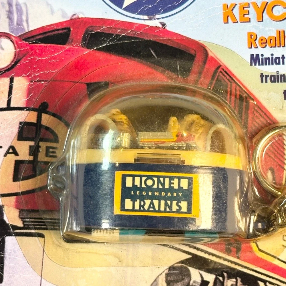 Vintage 1999 Lionel Legendary Trains Santa Fe Miniature Keychain Basic Fun 591-0
